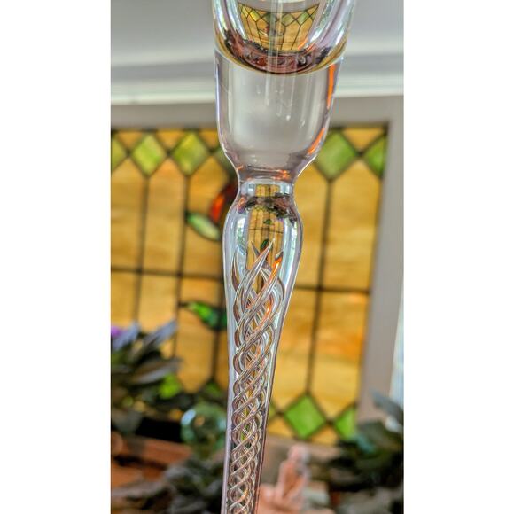 Stuart Crystal IONA ARIAL Blown Air Twist Long Stem Aperitif Cordial Glasses x 5 - Picture 7 of 9
